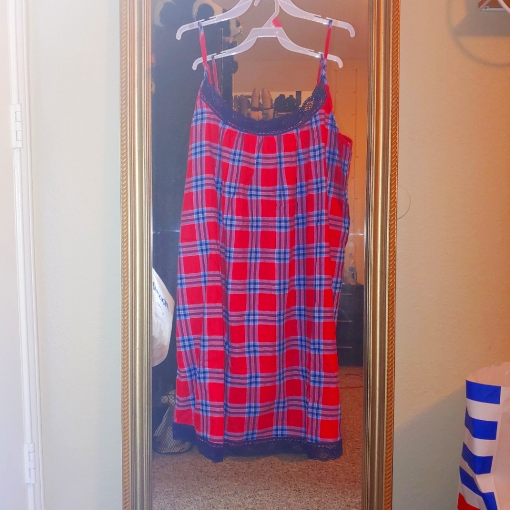 Aerie Slip flannel mini dress